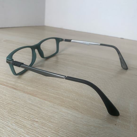 Ray-Ban RB7017 5197 Eyeglasses Green Gray Frames Only 54-17-145 - Picture 7 of 8
